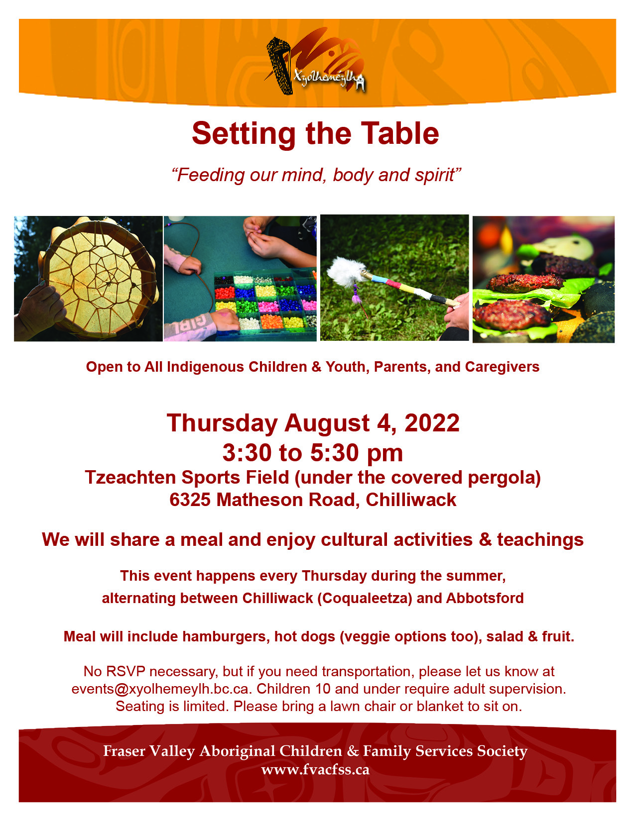 Setting the Table Poster Aug 4