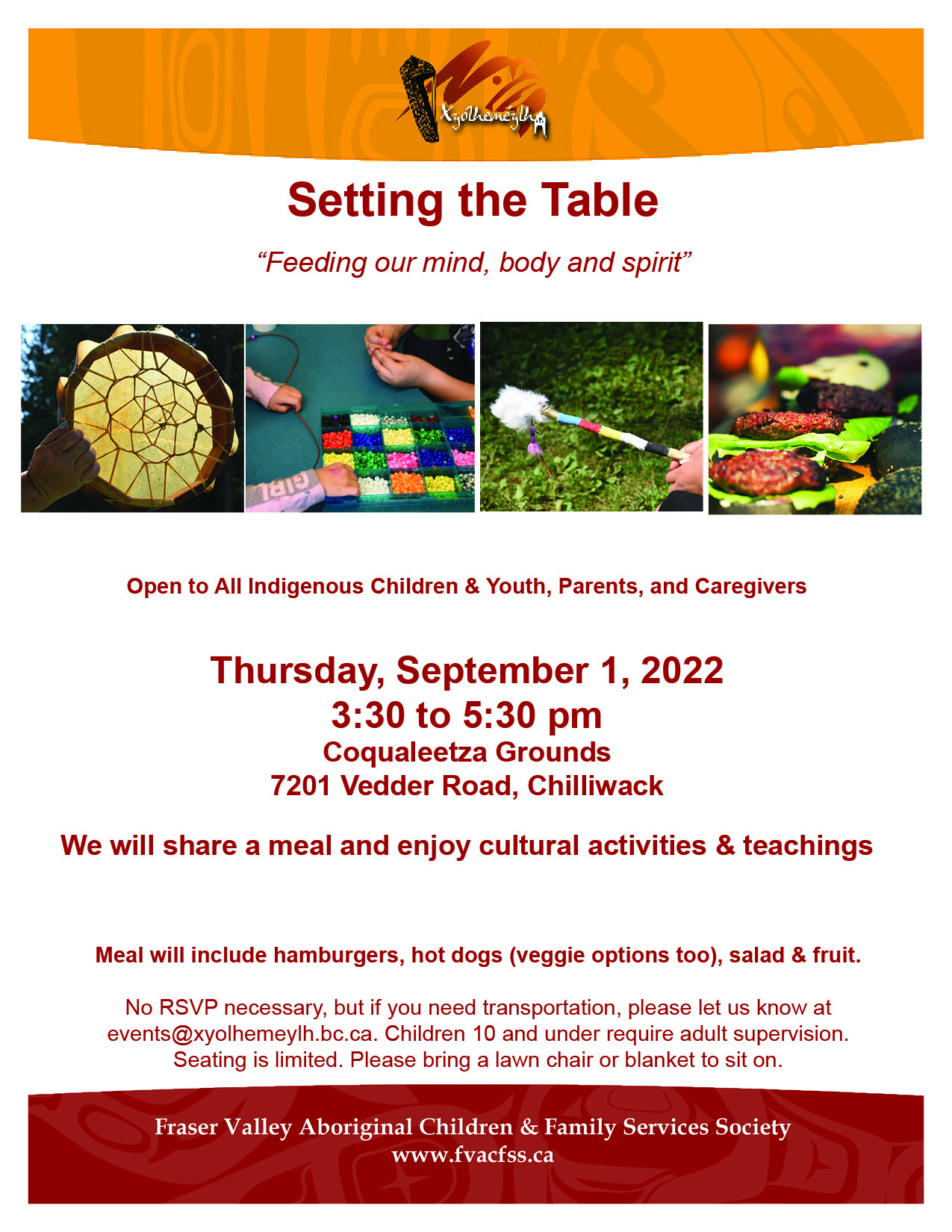 Setting the Table Poster Sept 1