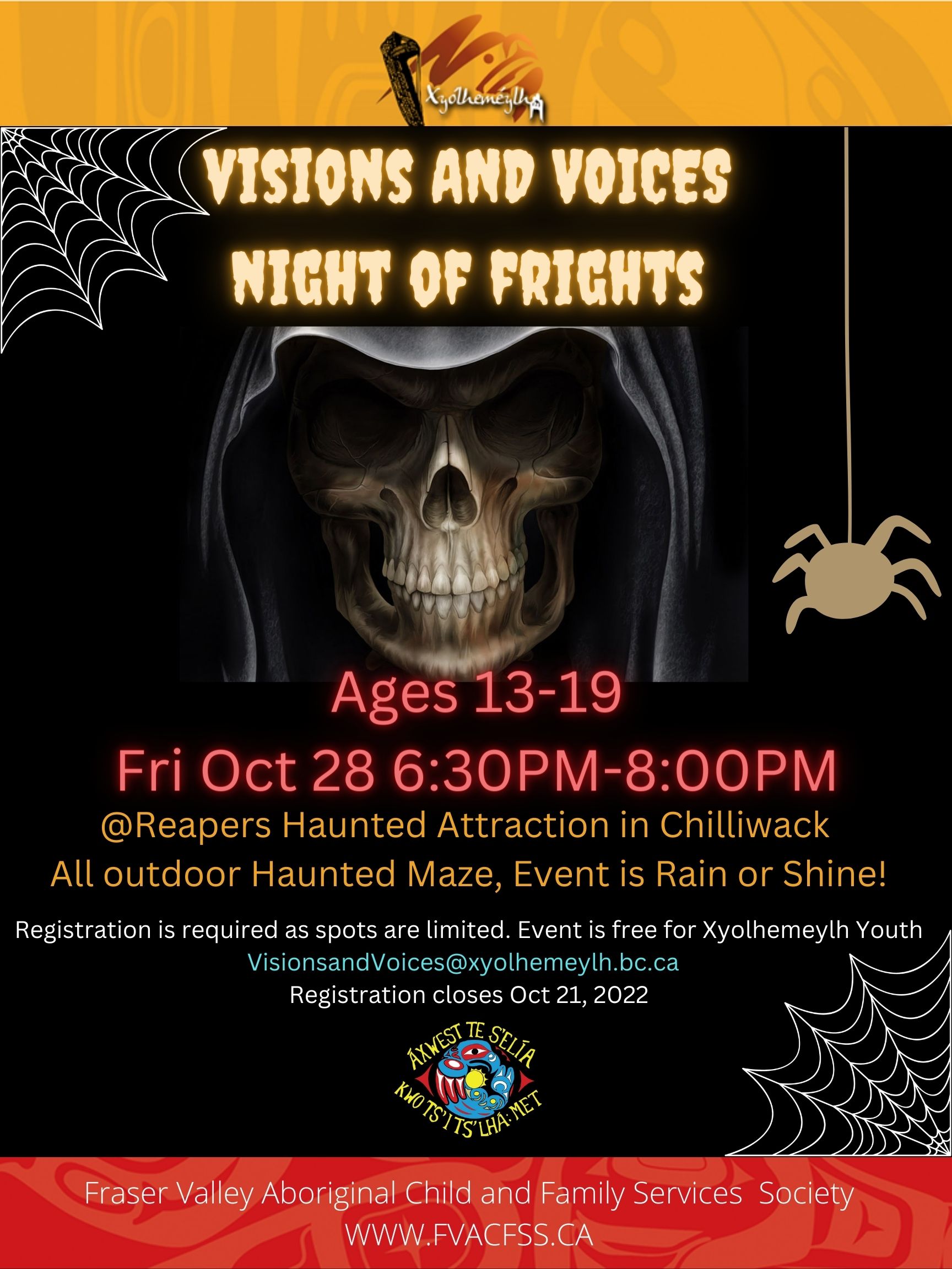VV Night of Frights Event Poster Oct 28