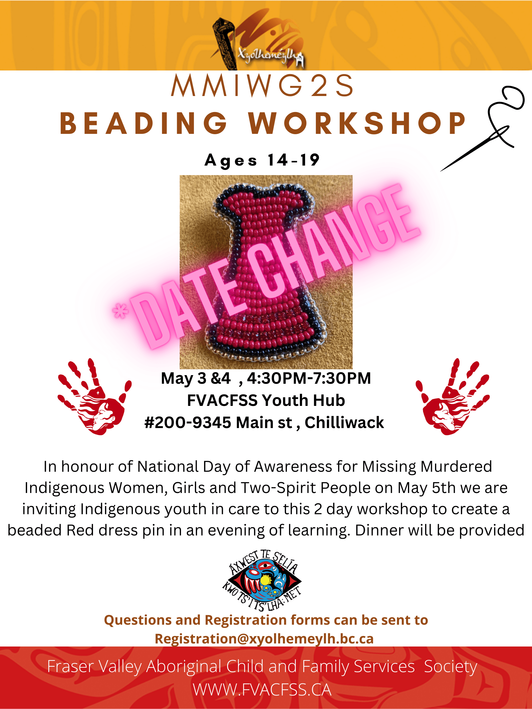 Date Change! MMIWG2S Beading group