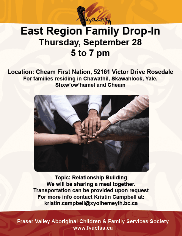 East Region Family Drop-In Sept. 28
