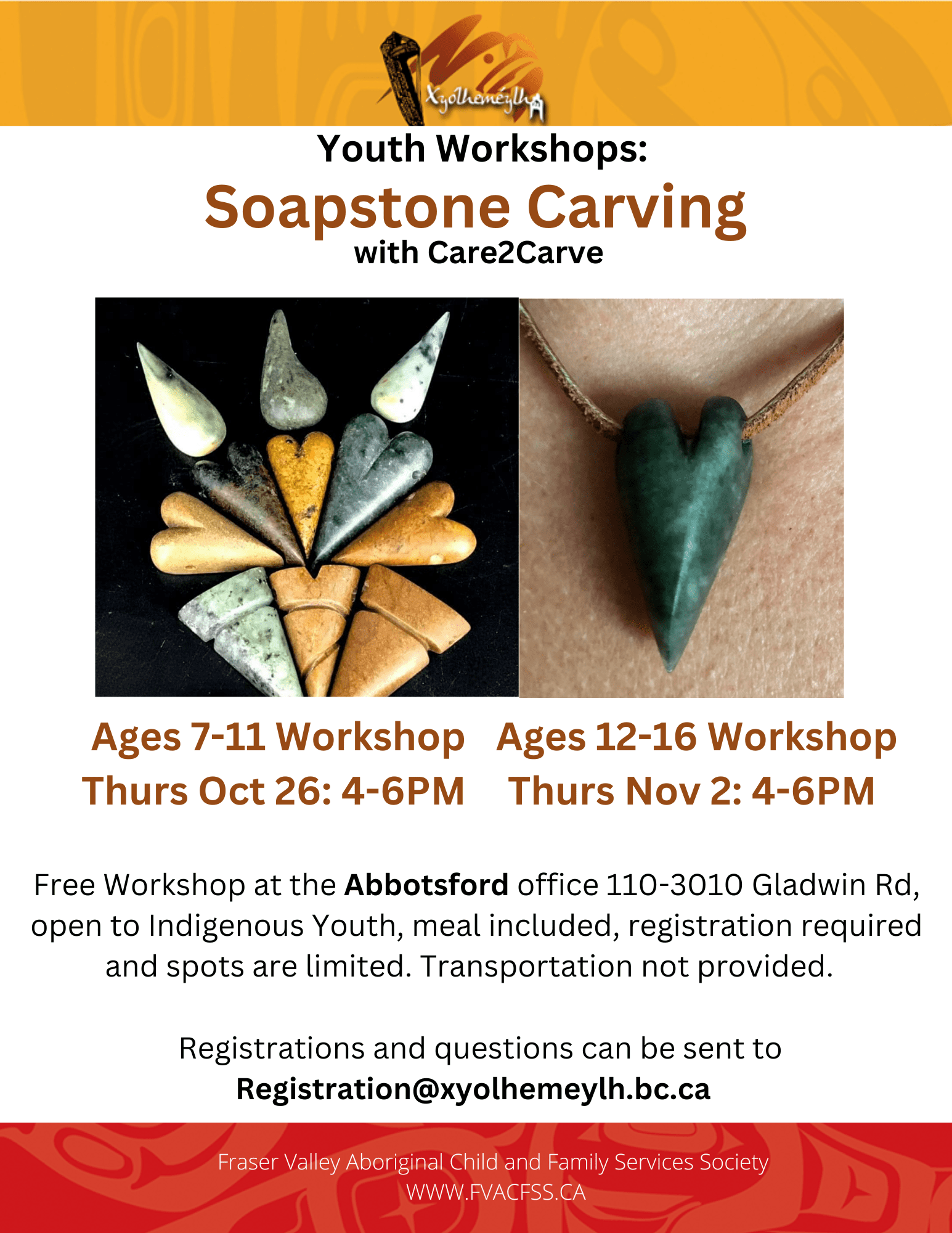 SOAPSTONE CARVING WORKSHOPS- Abbotsford